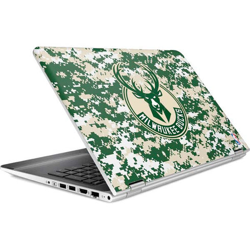 NBA Milwaukee Bucks Camo Digi HP Pavilion Skin